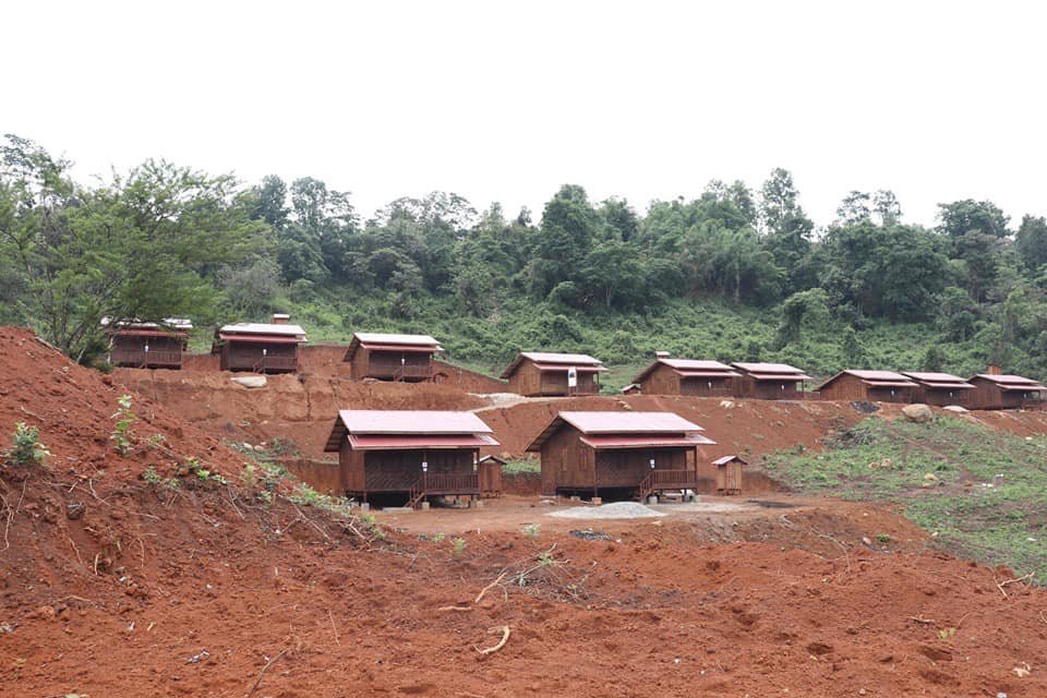 Red Cross Builds Houses for IDPs in Chipwi Township