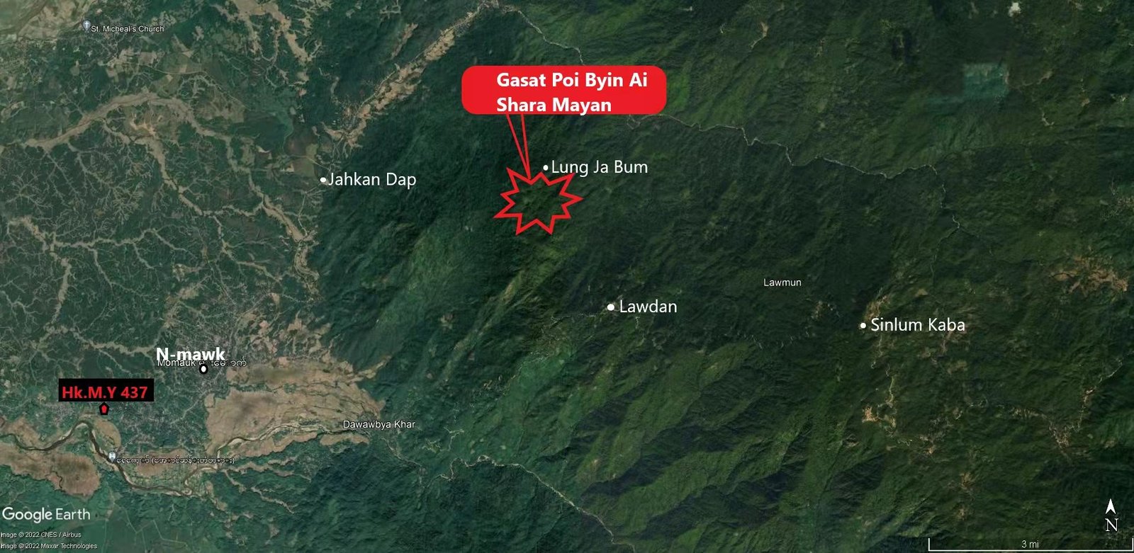 Burma Army Attacks KIA On Lung Ja Mountain